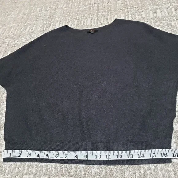 Quince Lightweight Organic Cotton Cashmere Link Stitch Dolman Sweater Size Large - Picture 7 of 11